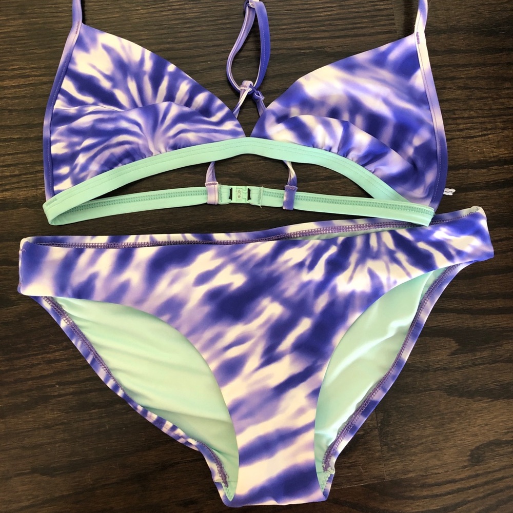 NWOT Seafolly Purple Tie Dye Bikini